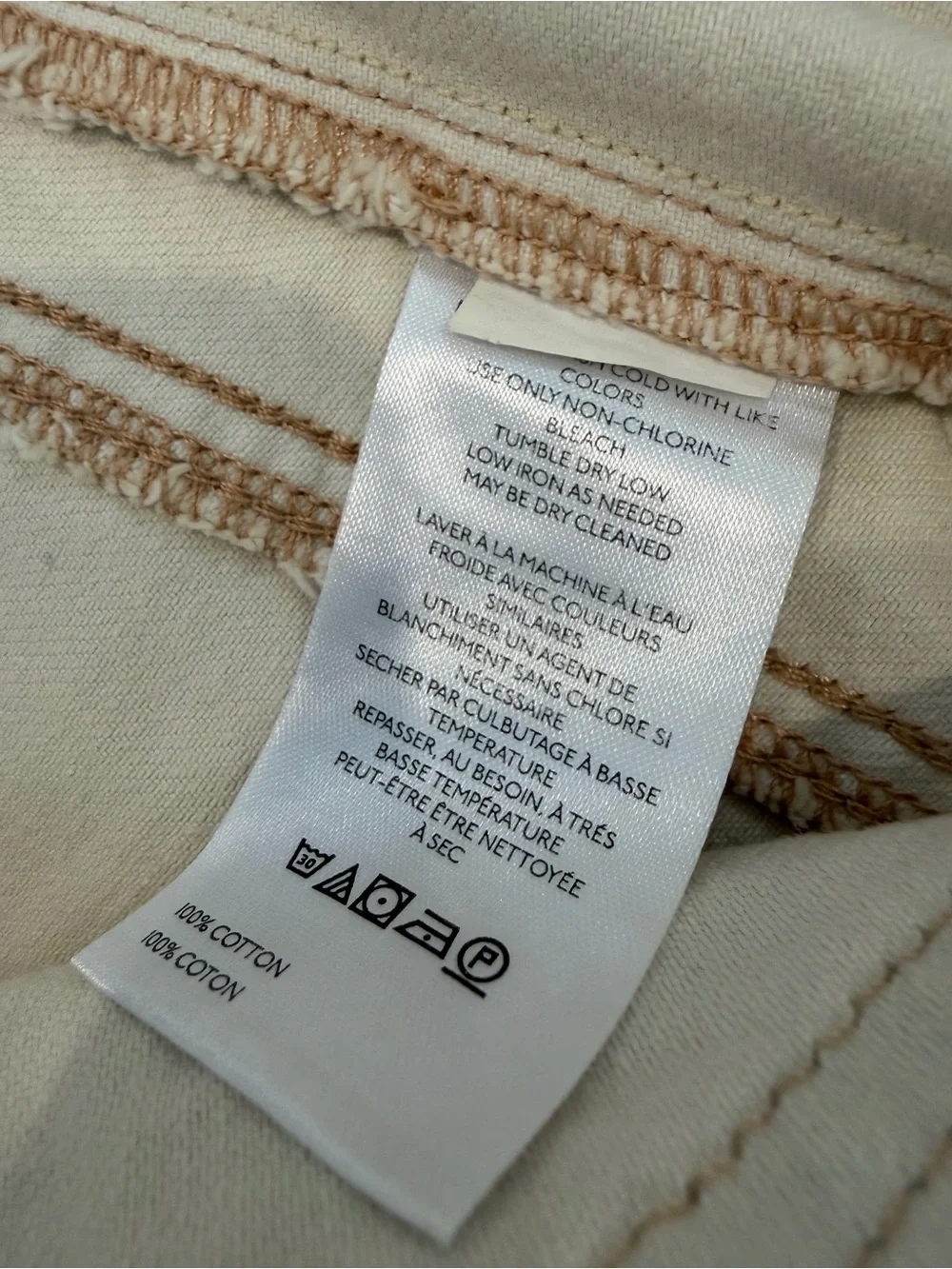 We The Free Cream Lucky You Mid Rise Barrel - Picture 4 of 8